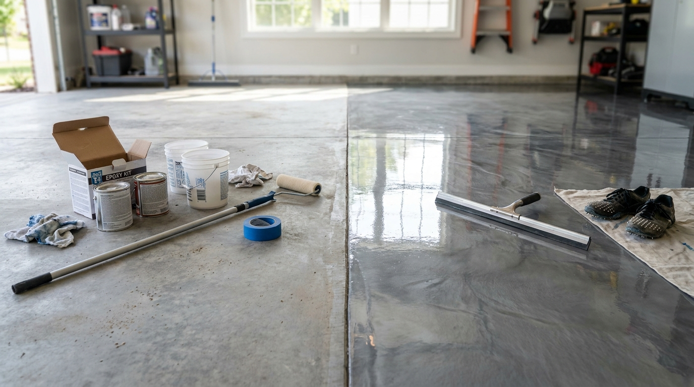 Epoxy Garage Floor Cost: DIY vs Pro Pricing (2026 Guide)