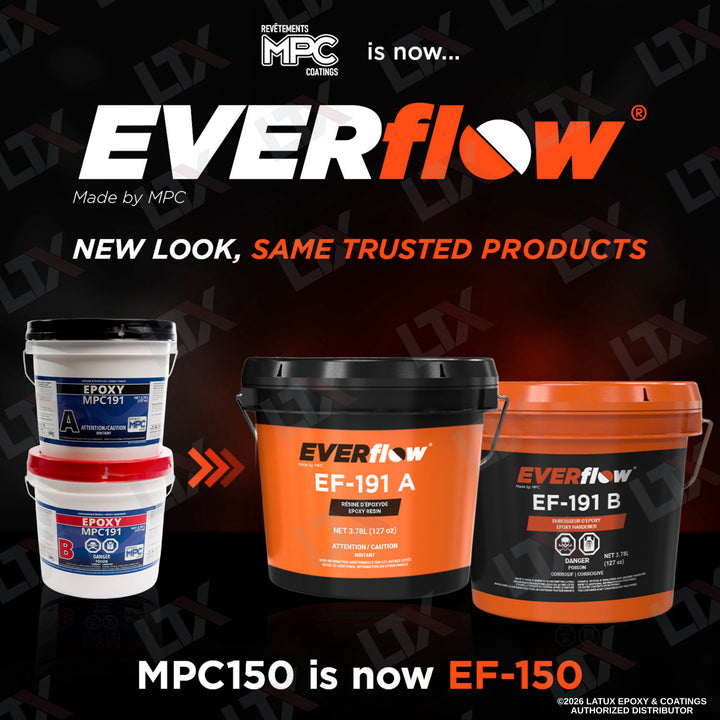 EF-191 countertop epoxy finish transition detail