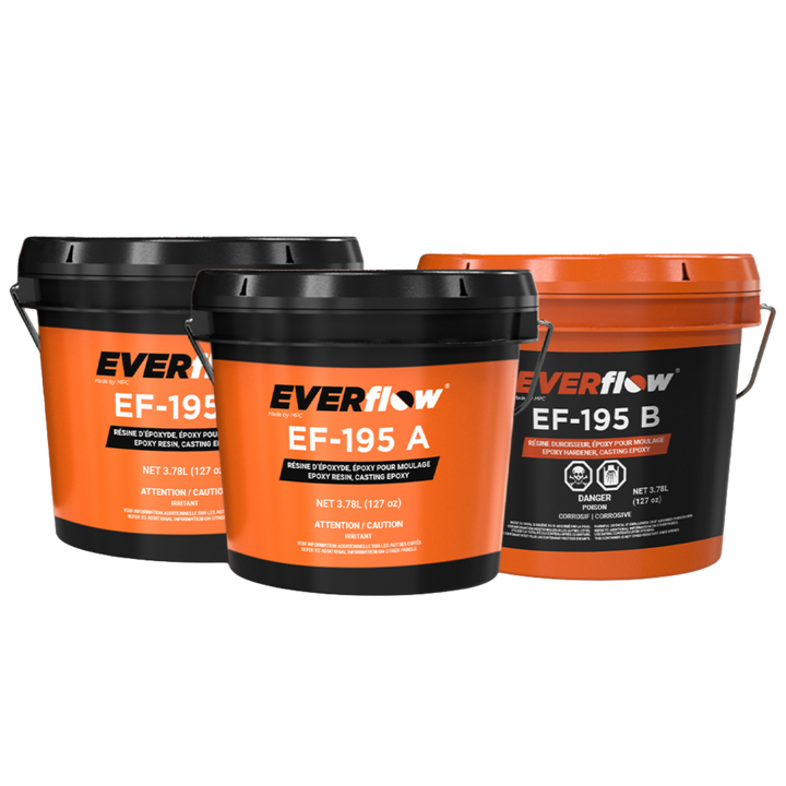 Everflow EF-195 low exotherm epoxy casting system
