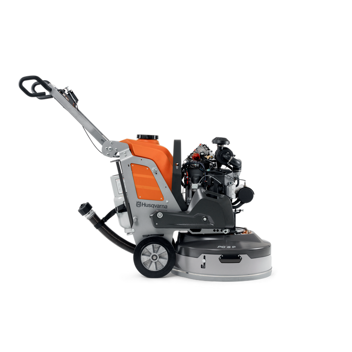 Husqvarna PG 8 P propane floor grinder, side view