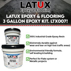 Latux Epoxy & Flooring 3 Gallon / 2 Part Kit