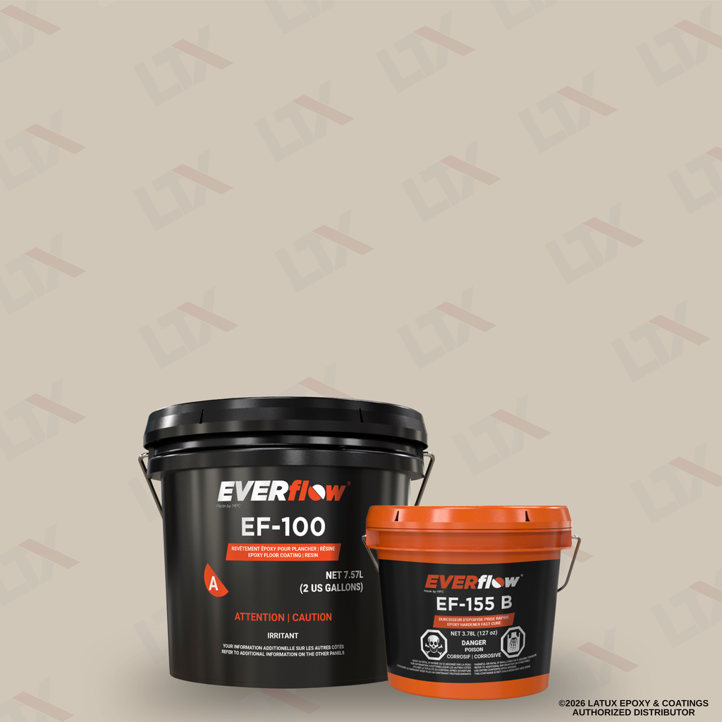EF-155 | Super Fast Epoxy Resin Flooring Kit For Metallics (3 Gal) | 100% Solids, UV Stable