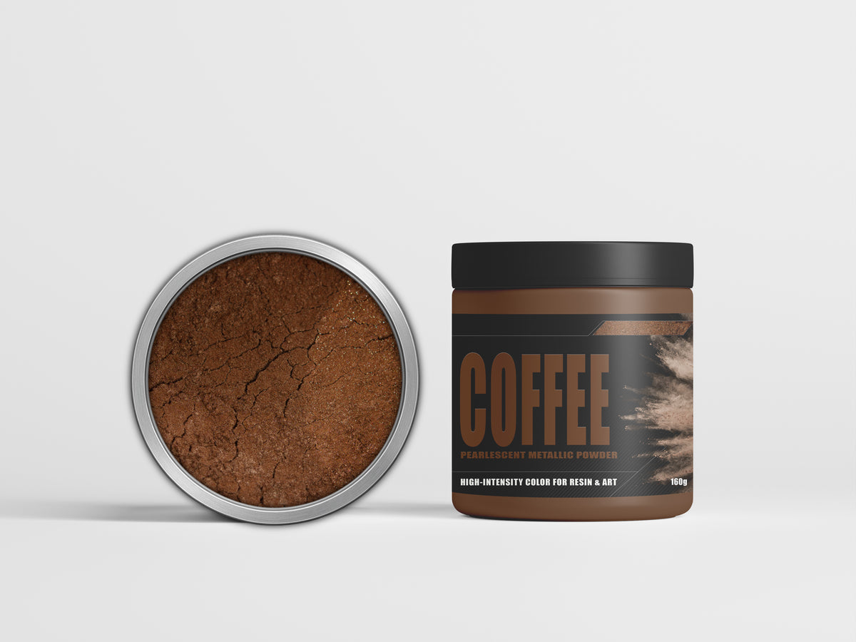 Latux Coffee metallic epoxy pigment swatch
