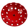 7 in. Turbo Supreme Diamond Cup Wheel, LAT07CSS16-1S (7 X 5-8-11 UNC, 14 SEGS, 16-18 grit)