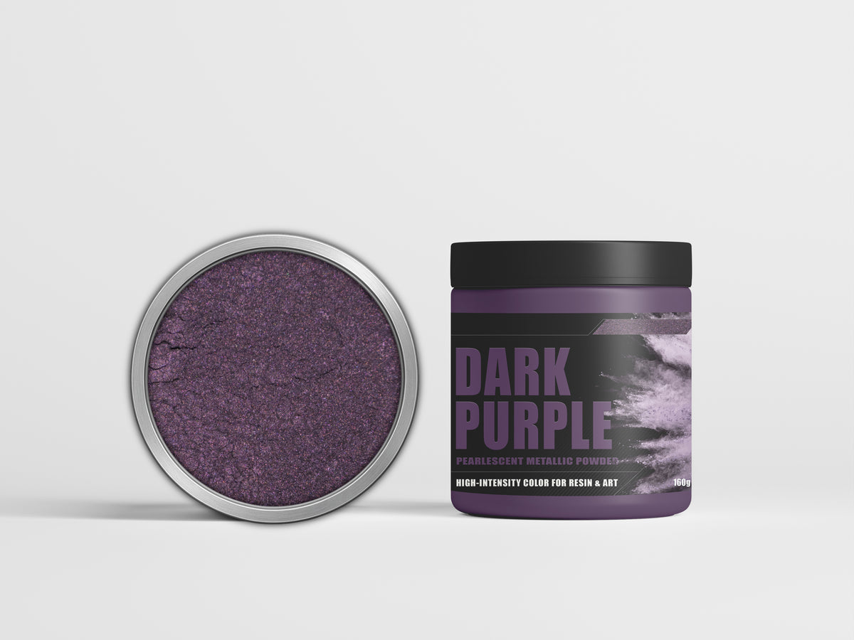 Latux Dark Purple metallic epoxy pigment swatch