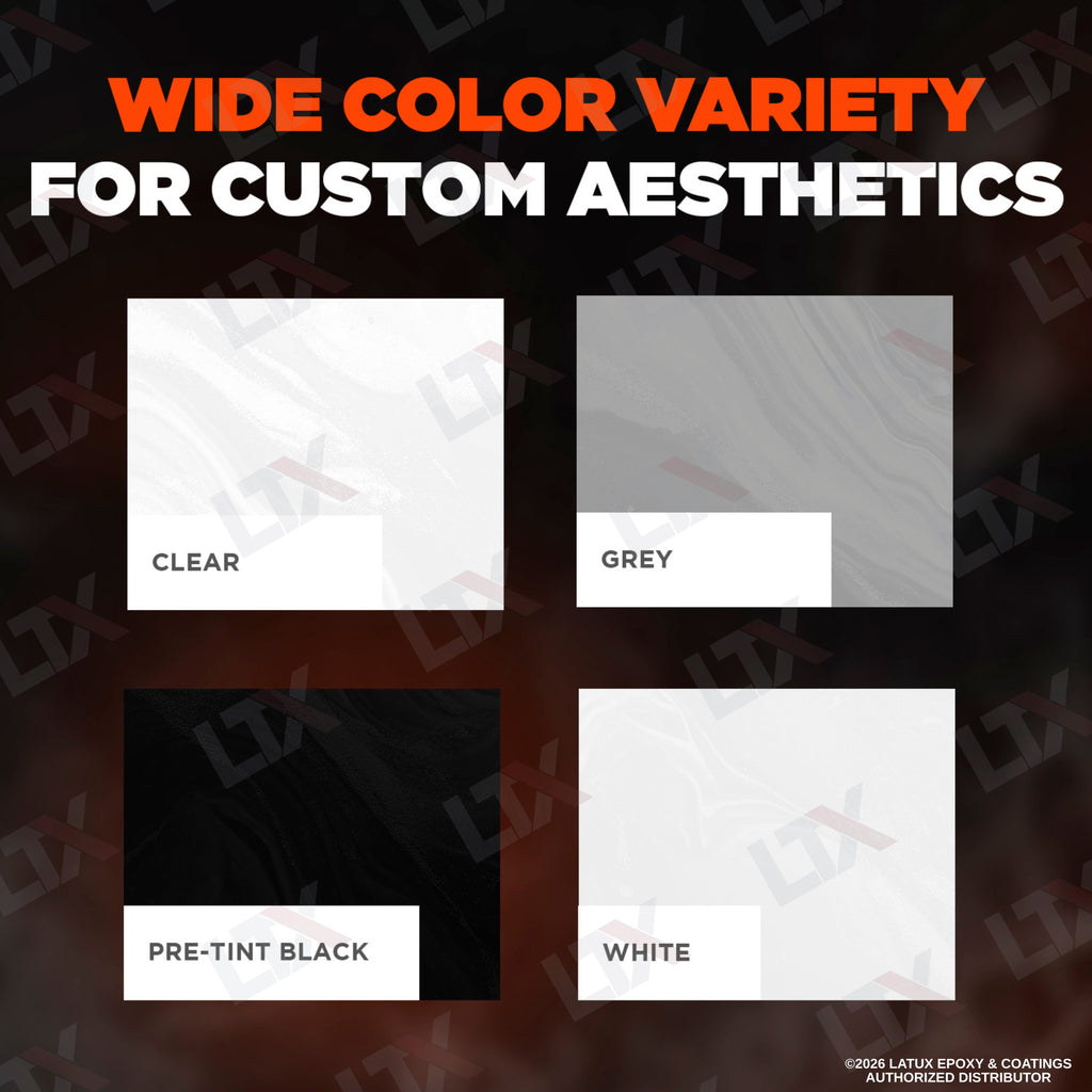 EF-100 epoxy floor coating available colors: clear, white, beige, black, light grey, medium grey