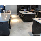EF-100 epoxy floor coating applied to a finished concrete garage floor