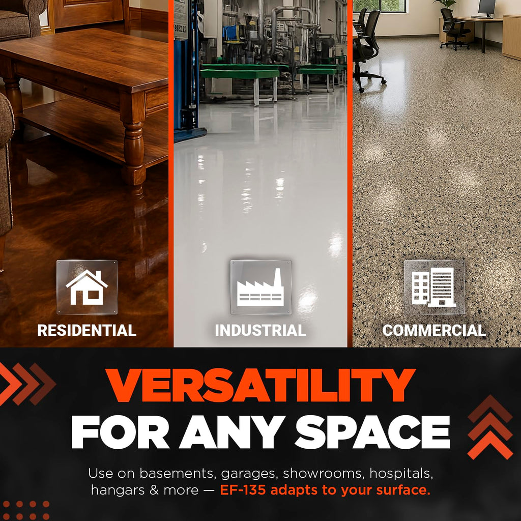 EF-135 epoxy crack filler used on residential, industrial and commercial concrete floors