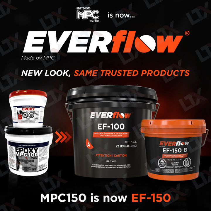 EF-150 fast cure epoxy floor finish transition detail