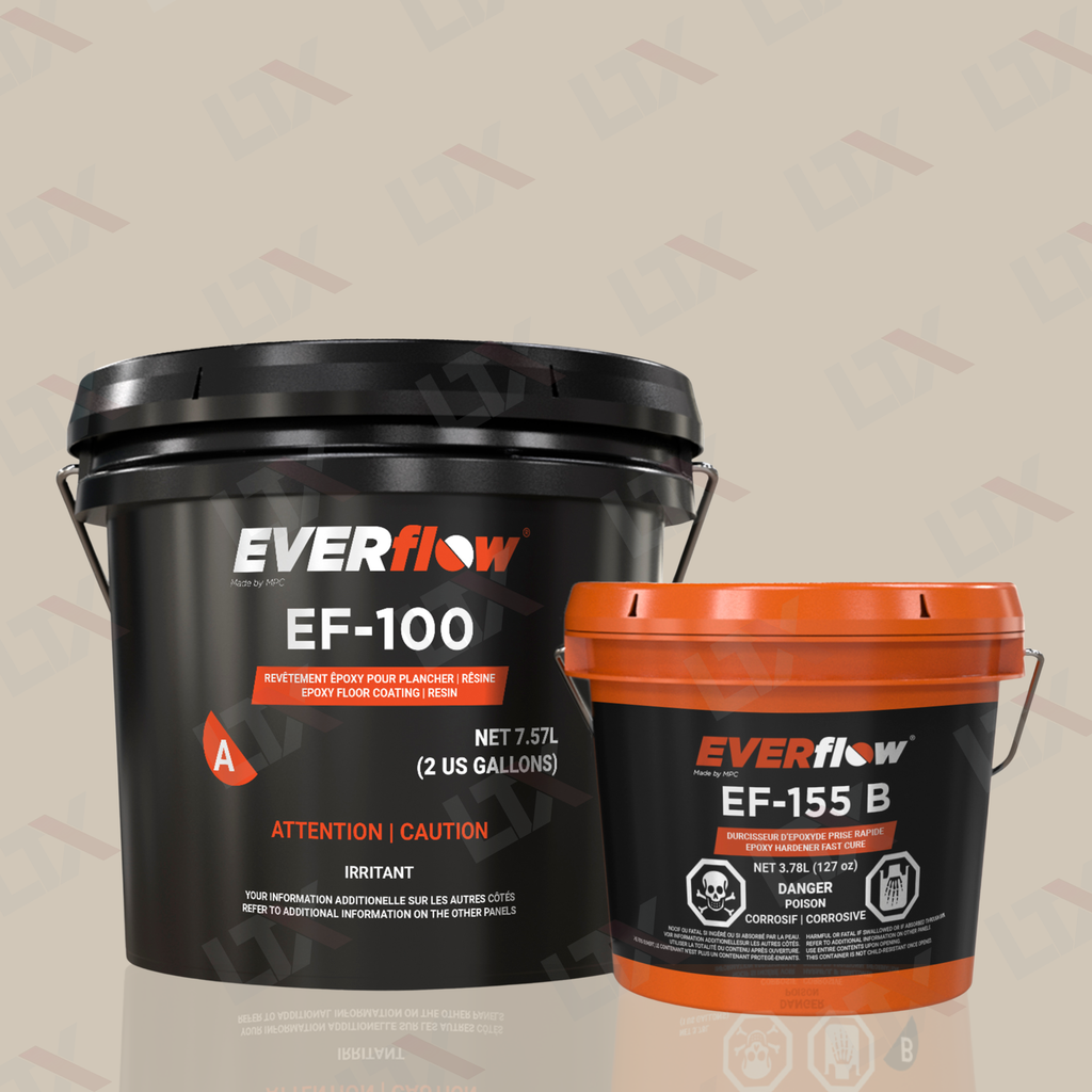 EF-155 | Super Fast Cure Epoxy Resin Flooring Kit For Metallics (3 Gal) | 100% Solids