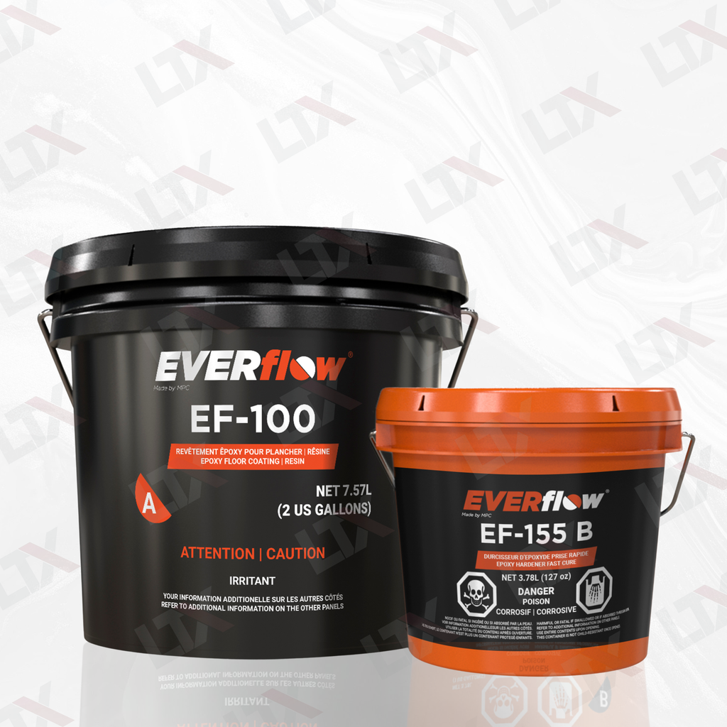 EF-155 | Super Fast Cure Epoxy Resin Flooring Kit For Metallics (3 Gal) | 100% Solids