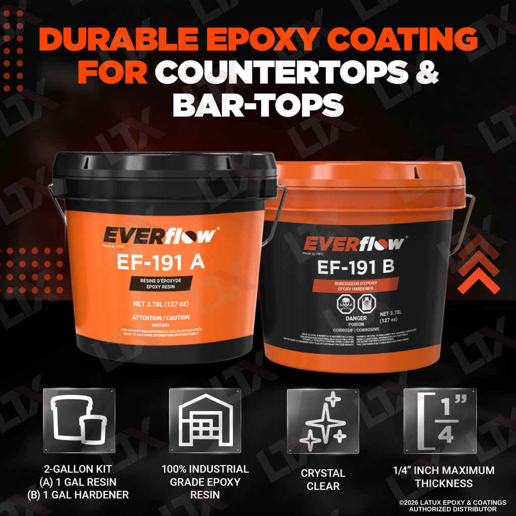 Everflow EF-191 | 100% Solids Countertop Epoxy Kit | (MPC-191)