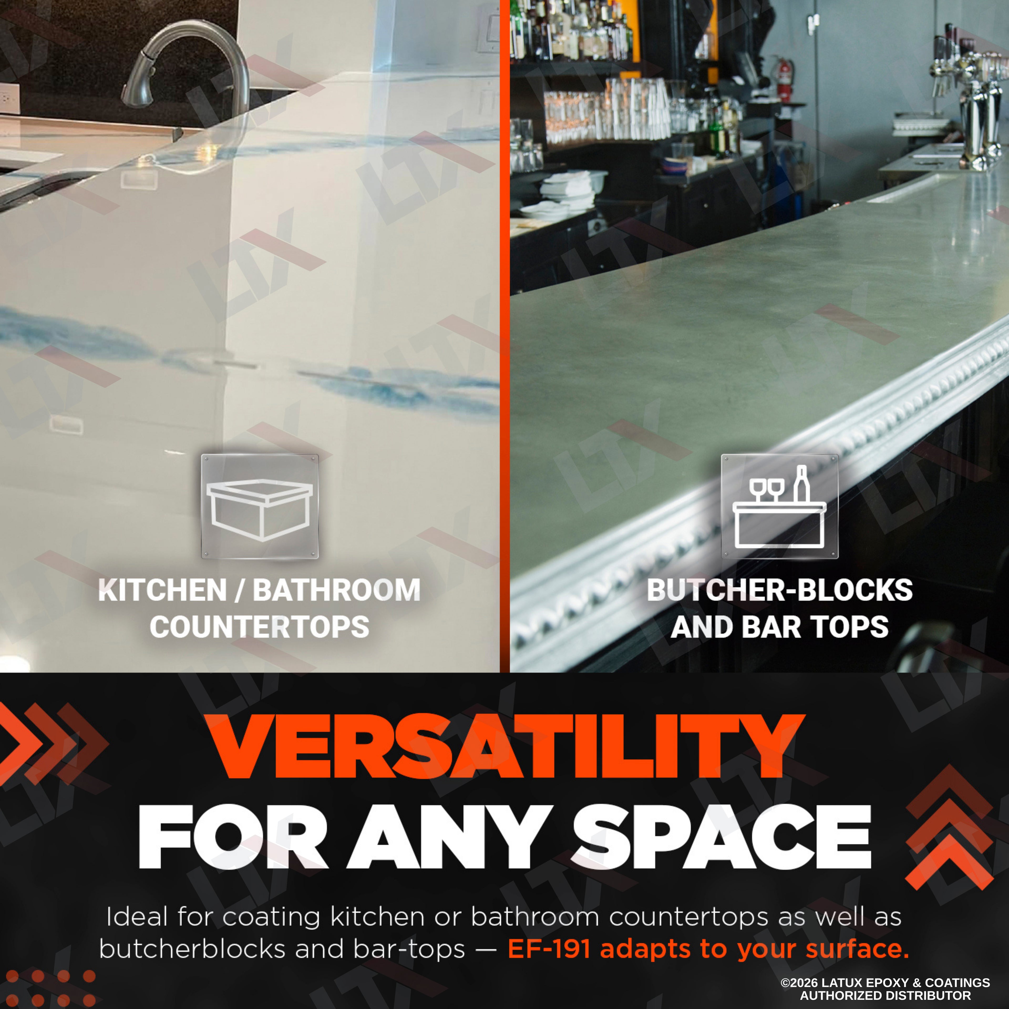Everflow EF-191 | 100% Solids Countertop Epoxy Kit | (MPC-191)