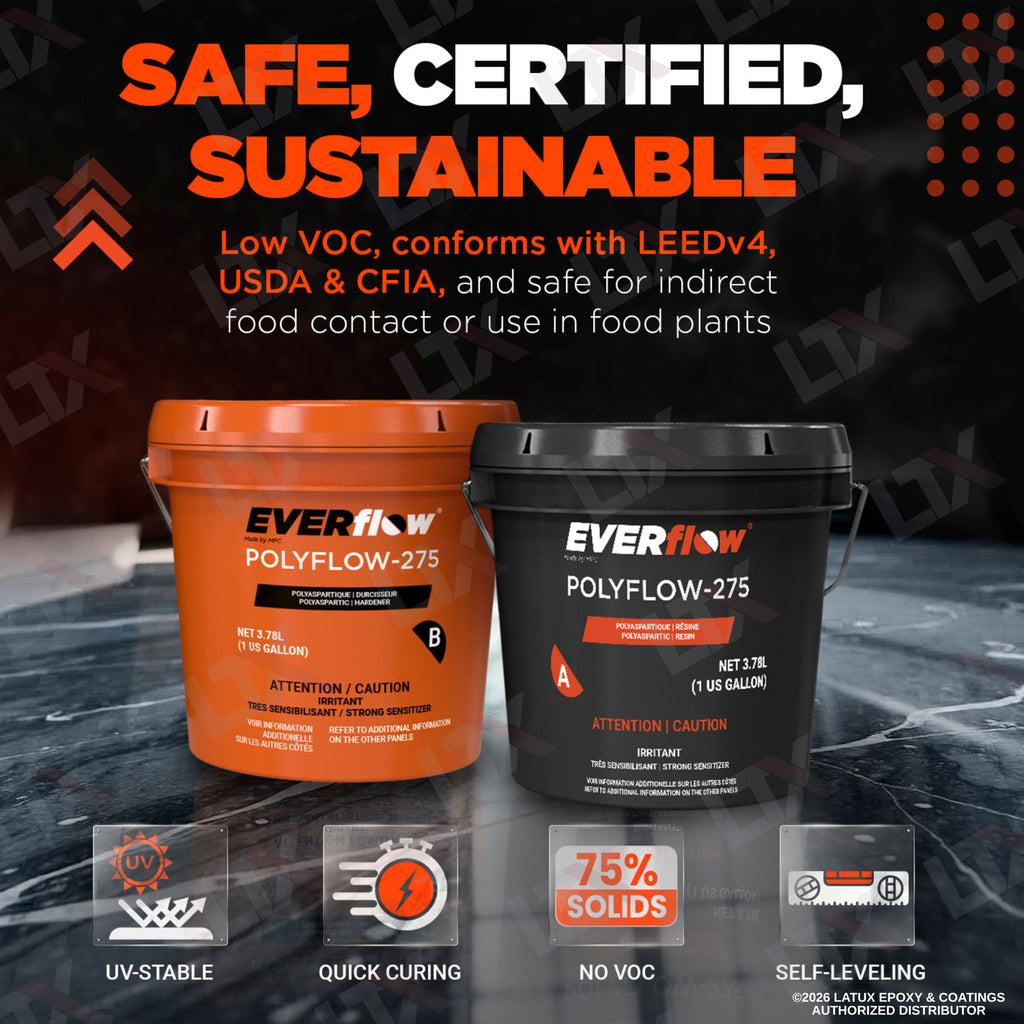 Everflow EF-275 | Solvent Based Polyaspartic (2gal) | (MPC-275)