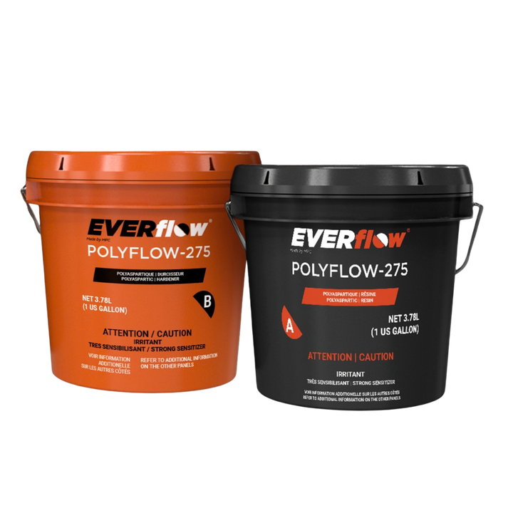 Everflow EF-275 solvent based polyaspartic coating, 2 gallon kit