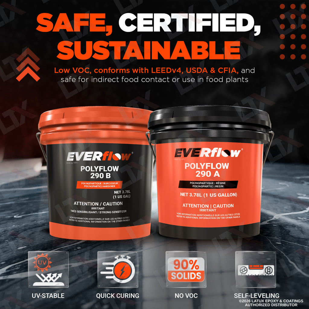 Everflow EF-290 | High Solids Solvent Polyaspartic (2gal) | (MPC-290)