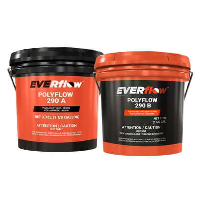 Everflow EF-290 | Poliaspártico de disolvente de altos sólidos (2 gal)