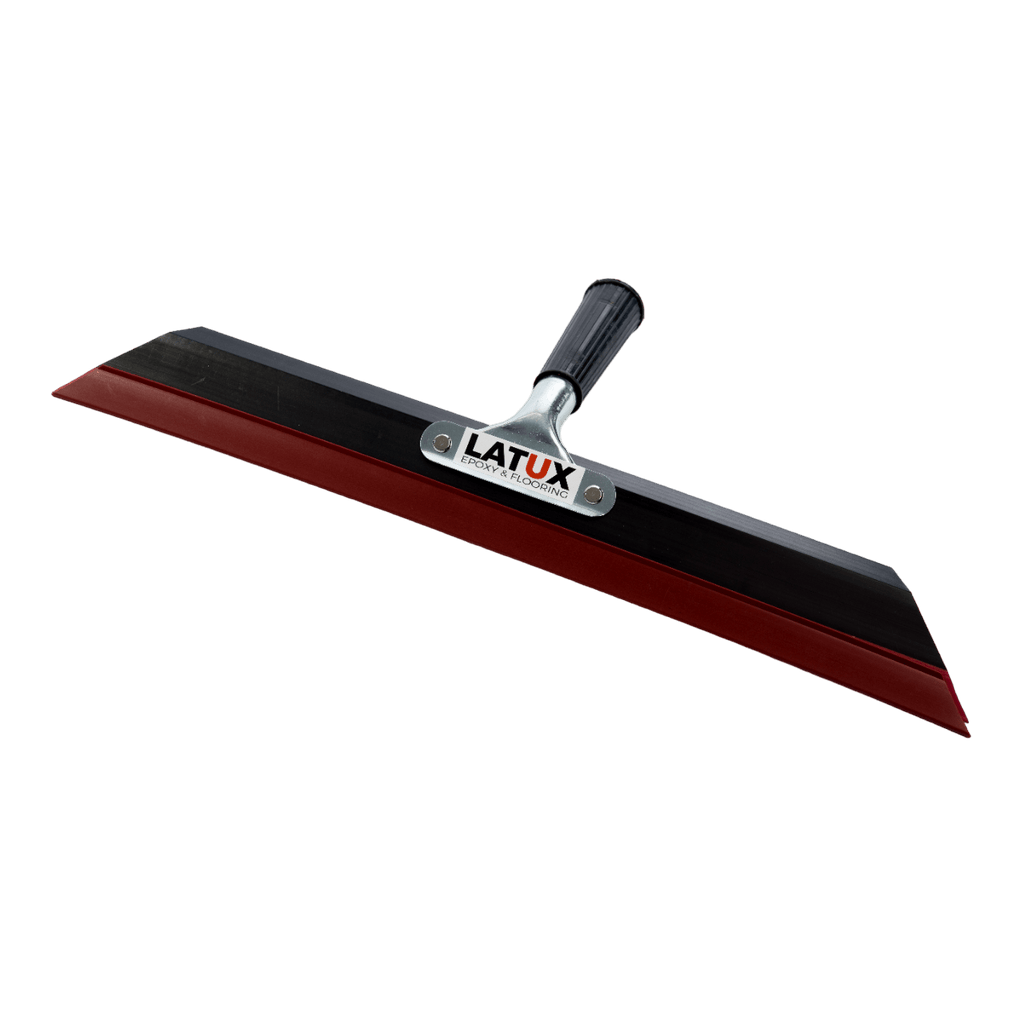Latux flat squeegee for spreading 100% solids epoxy, included in the EF-100 tool set