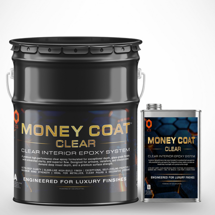 Money Coat Clear 100% solids clear epoxy floor coating