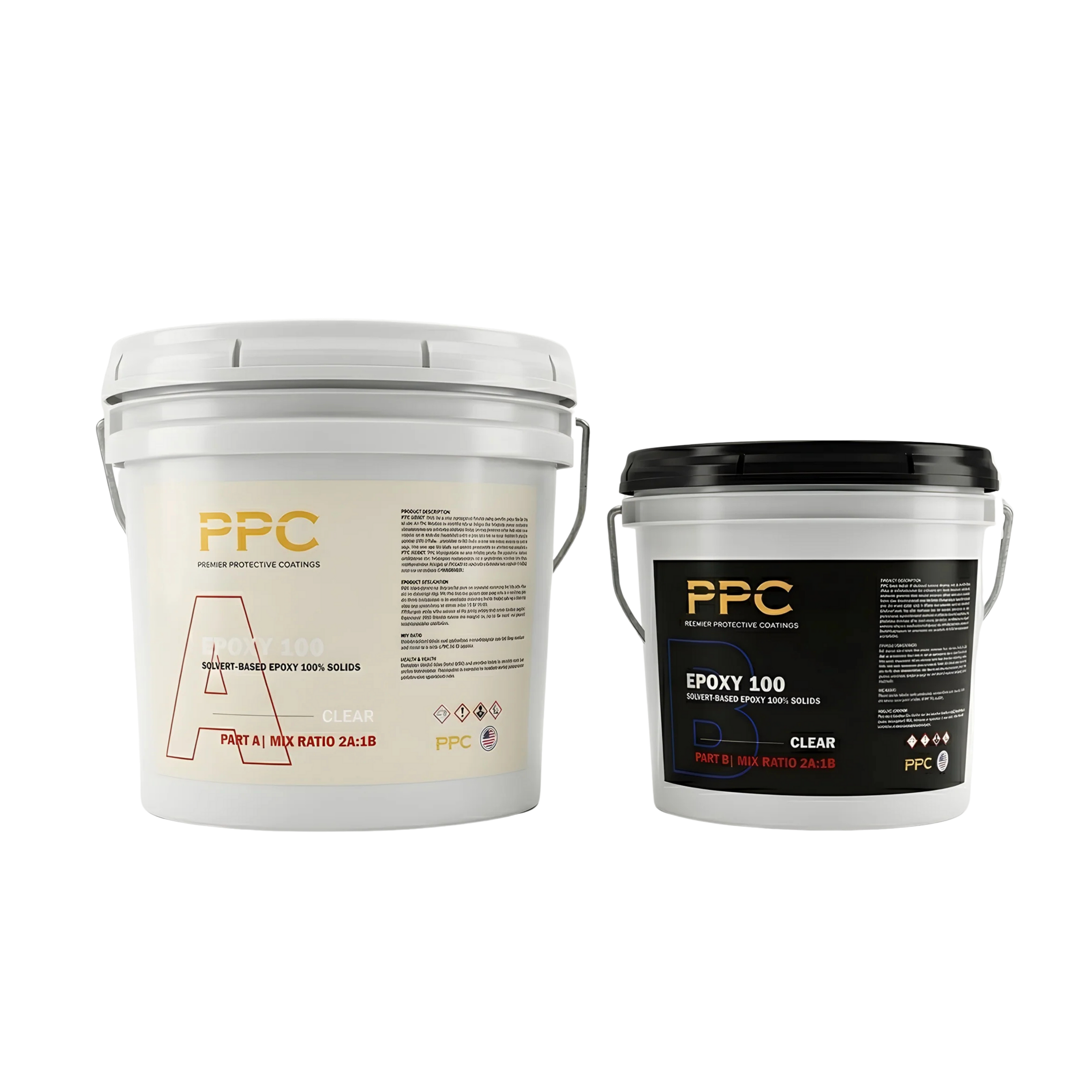 PPC Epoxy 100 | Epoxy Resin Flooring Kit For Metallics (3 Gal) | UV-Resistant