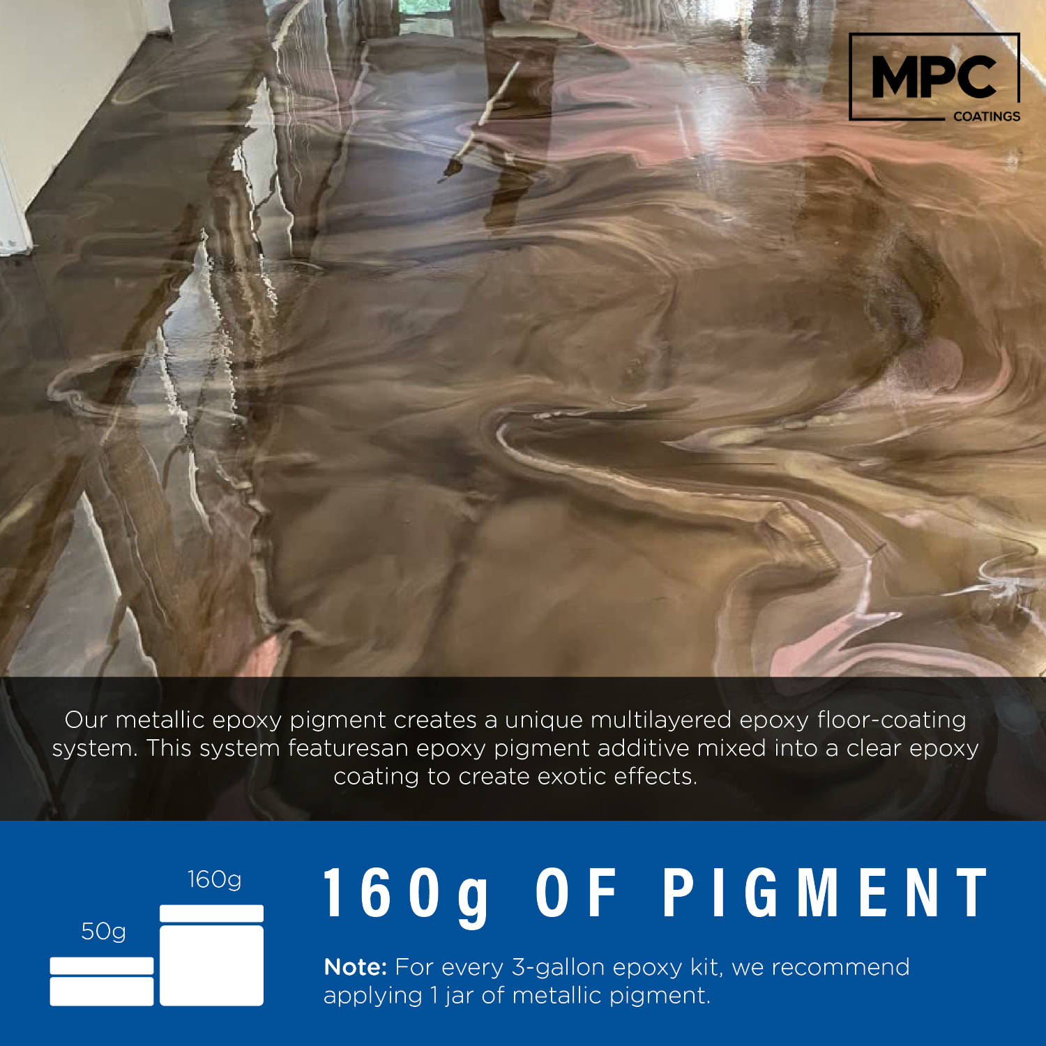 MPC-600 Metallic Epoxy Pigment (160 Grams)