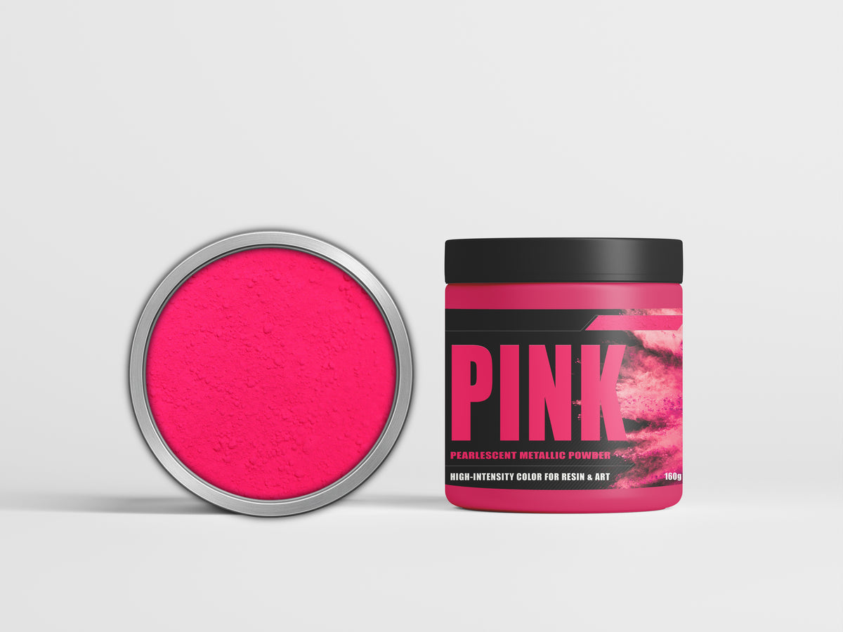Latux Pink metallic epoxy pigment swatch