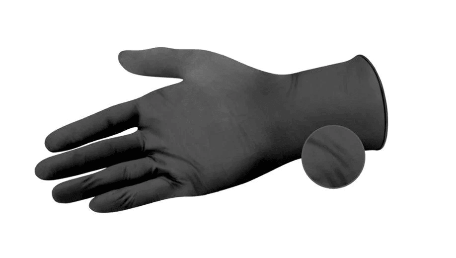 LATUX NITRILE 5 MIL BLACK INDUSTRIAL GLOVE (100 Gloves)