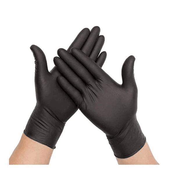 LATUX NITRILE 5 MIL BLACK INDUSTRIAL GLOVE (100 Gloves)