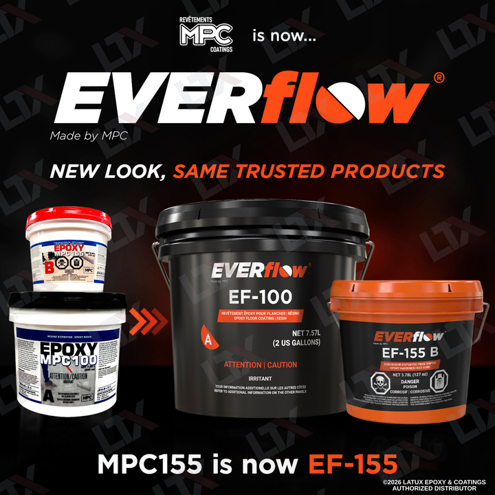 Everflow EF-155 metallic epoxy flooring finished floor detail