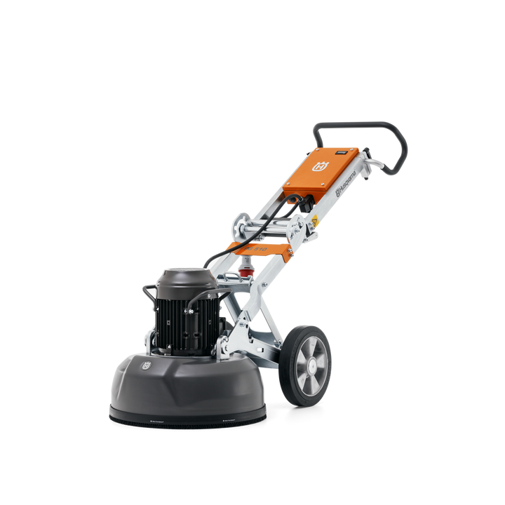 Husqvarna PG 510 planetary floor grinder, front three-quarter view