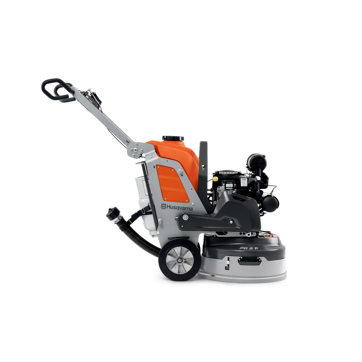 Husqvarna PG 6 P propane floor grinder, side view