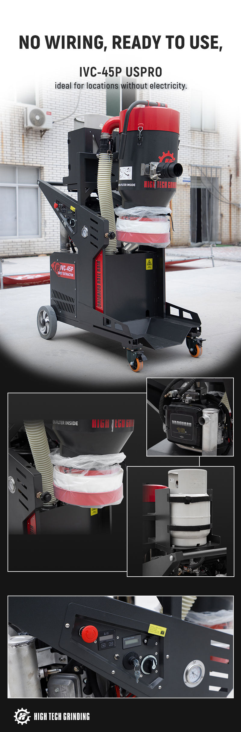 HTG IVC-45P Propane Dust Collector