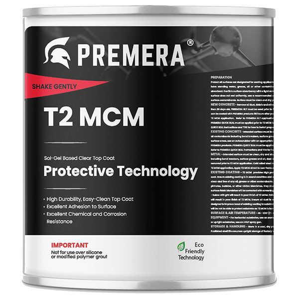 Premera T2 MCM sol-gel clear top coat can