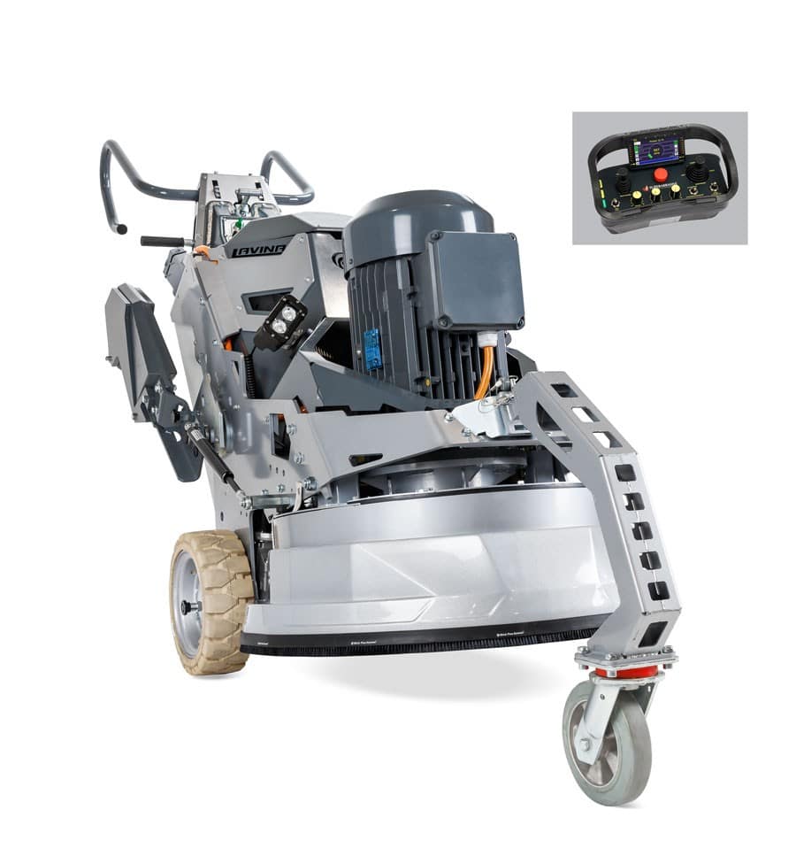 Lavina L31RS7 floor grinder with its remote control