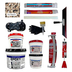 MPC Flake Floor Epoxy System - Contractor-Grade Floor Epoxy Kit for Residential and Commercial Use, 3 Gallons, 25 Pounds, Covers 400 Square Feet