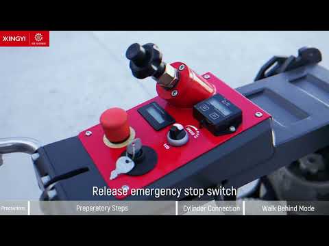 HTG-550 GP propane floor grinder full operation demonstration