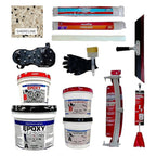 MPC Flake Floor Epoxy System - Contractor-Grade Floor Epoxy Kit for Residential and Commercial Use, 3 Gallons, 25 Pounds, Covers 400 Square Feet