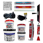 MPC Flake Floor Epoxy System - Contractor-Grade Floor Epoxy Kit for Residential and Commercial Use, 3 Gallons, 25 Pounds, Covers 400 Square Feet